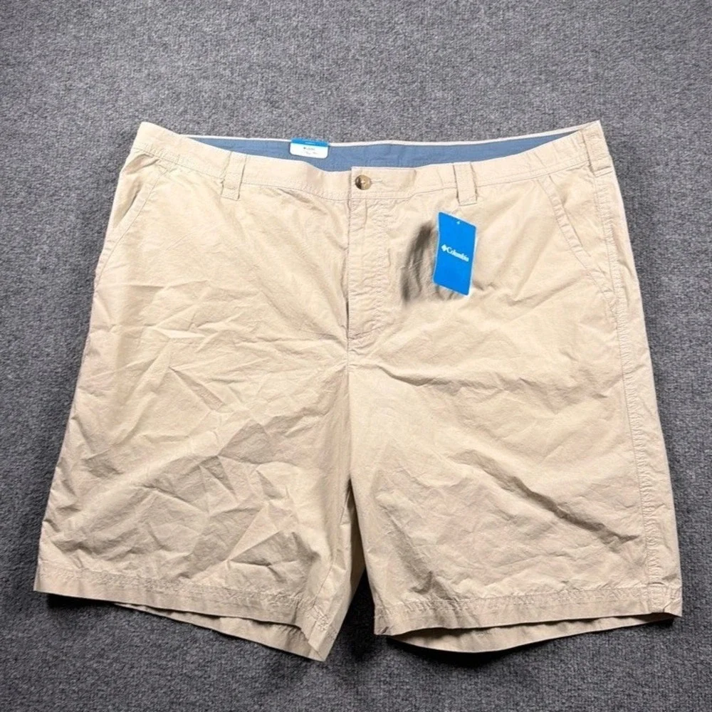 Columbia Washed Out Short Mens 44 Khaki Cotton 10 Inseam NWT